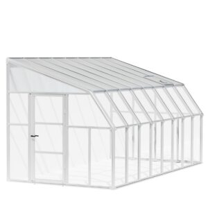 Rion Plastikowa szklarnia przyścienna Sun Room 48 Biały 508 x 258 x 266 cm