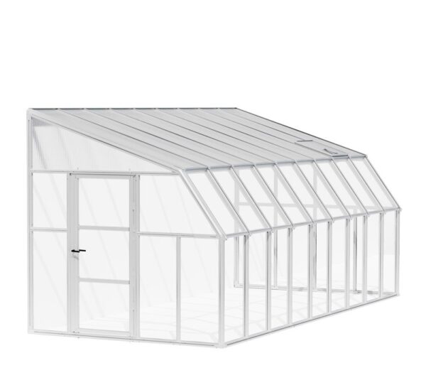 Rion Plastikowa szklarnia przyścienna Sun Room 49 Biały 570 x 258 x 266 cm