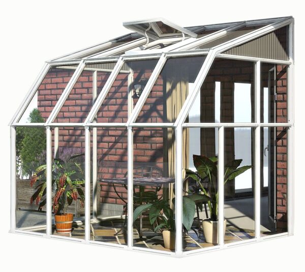 Rion Plastikowa szklarnia z ogrodem zimowym Sun Room 34 Biały 262x201x247cm