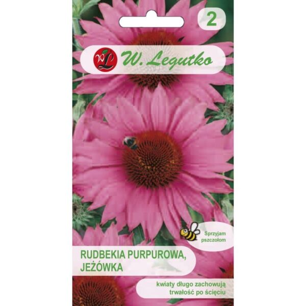 Rudbekia purpurowa r&oacute;żowa nasiona 1g - W. Legutko
