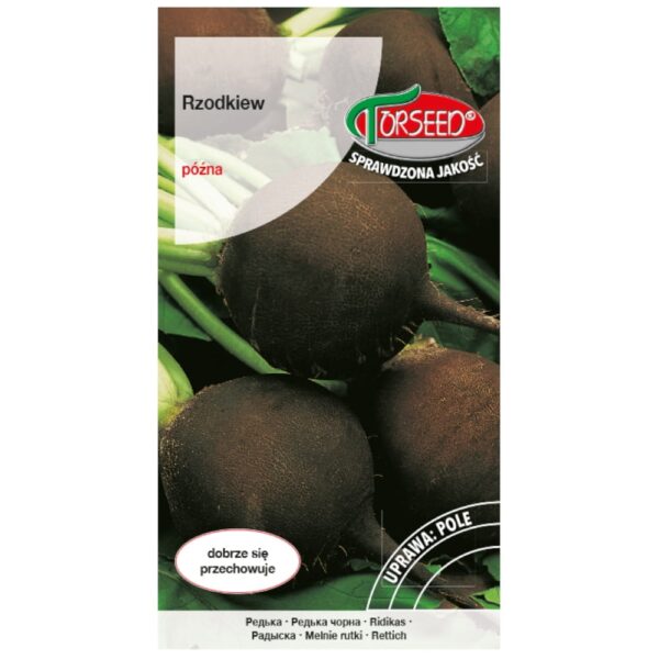 Rzodkiew Runder Schwarz Winter nasiona 5g - TORSEED