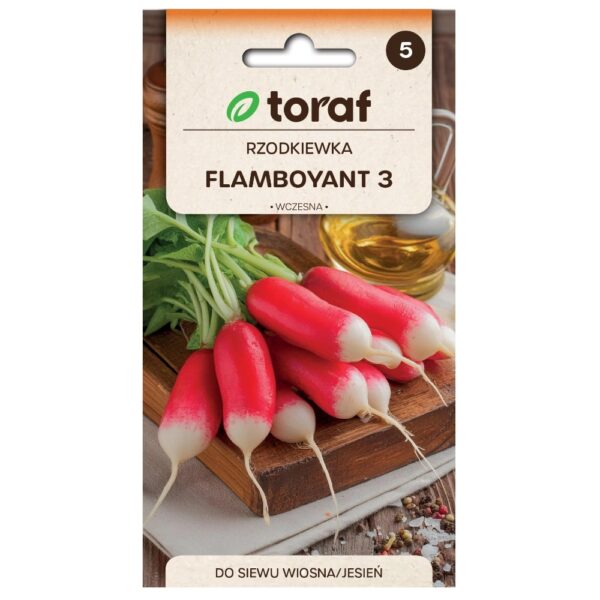 Rzodkiewka Flamboyant 3 nasiona 10g - TORAF