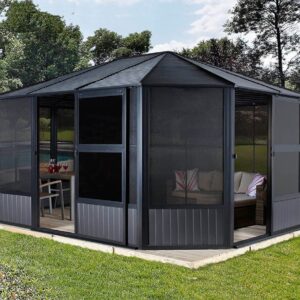 SOJAG Aluminiowy Pawilon Charleston 1215 antracyt 384x489x281 cm Numer pozycji: SJ15510