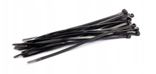 STALCO Opaski zaciskowe nylonowe czarne 3