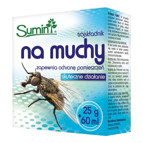 SUMIN Tr&oacute;jskładnikowy preparat na muchy 25g + 60ml