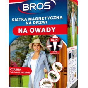 Siatka Magnetyczna na drzwi Klik 160 x 220 cm czarna - Bros