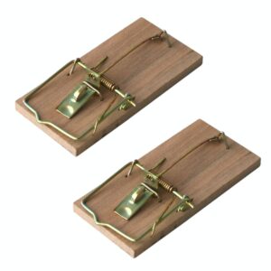 Silna drewniana łapka pułapka na myszy 2szt. - Bros