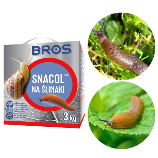 Snacol 5GB zwalcza ślimaki 3 kg - Bros