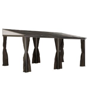 Sojag Aluminiowy dach tarasowy Portland 1016 Antracyt 288x488x240cm