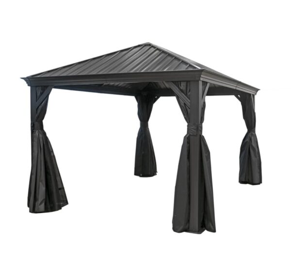 Sojag Pawilon aluminiowy Marsala 1216 z moskitierą Ciemnoszary 363x483x293cm
