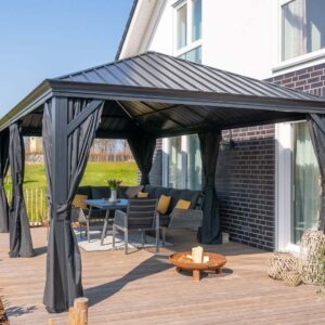 Sojag Pawilon aluminiowy Marsala 1220 z moskitierą Antracyt 365 x 598 x 293 cm