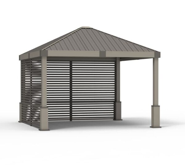 Sojag Pawilon aluminiowy Nanda 1212 ze ścianą boczną Szampan 363x363x313cm