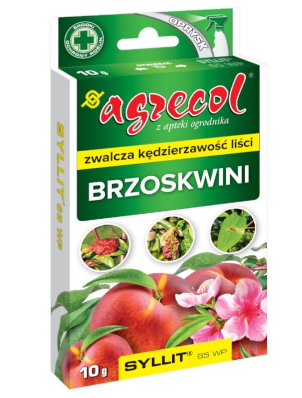 Syllit 65 WP zwalcza kędzierzawość liści brzoskwini 10g - Agrecol