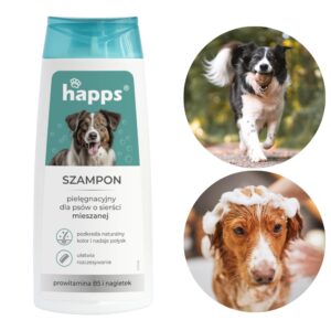 Szampon pielęgnacyjny dla psów o sierści mieszanej 200ml - HAPPS