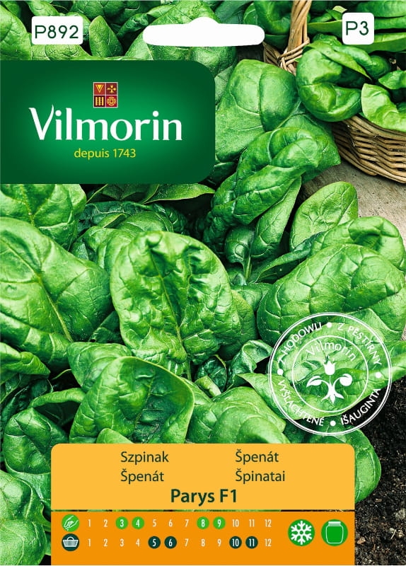 Szpinak Parys mieszaniec F1 nasiona 5g - VILMORIN