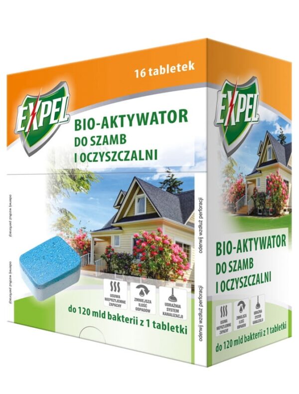 Tabletki Bakterie do szamba Bio-Aktywator 16 szt. - Expel