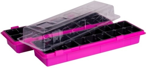 VEFI Miniszklarenka WIN DUO r&oacute;żowa 47x16cm 2 sztuki