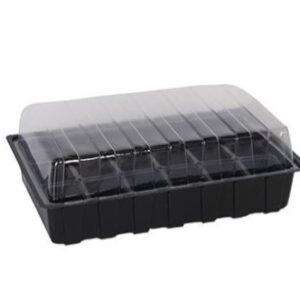 VEFI Miniszklarenka czarna 36x22 z 18 doniczkami