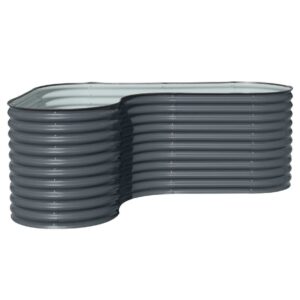 Westmann Metalowa grządka Antracyt 240x160x82cm