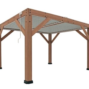 Westmann Pawilon z drewna cedrowego z dachem listwowym Karl 1311 396 x 335 x 251 cm