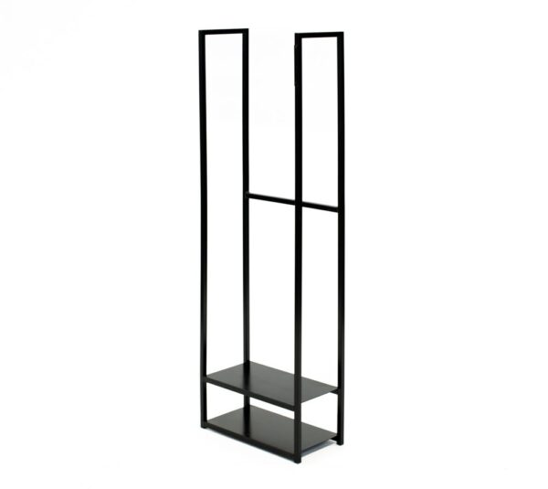 Westmann Stalowy stojak na drewno opałowe Portos Czarny 40x20x120cm