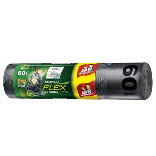 Worki na śmieci Magnum Flex & Strong 60l 10szt. - Jan Niezbędny