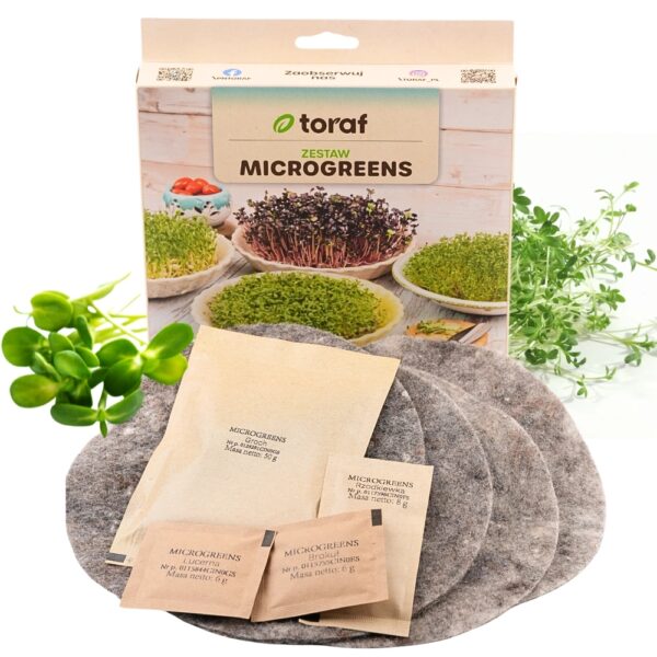 Zestaw Microgreens do uprawy mikrolistk&oacute;w w domu - TORAF